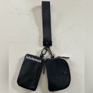 lululemon black dual pouch wristlet🪩🪩